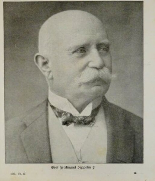 1917 - alter Druck - Graf Ferdinand Zeppelin